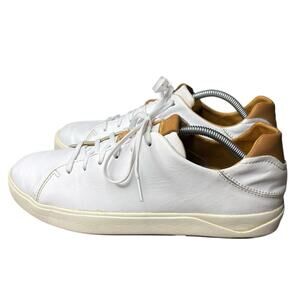 OluKai Lae’ahi Li ’Ili Shoes Sneakers Leather White Men’s Size 11.5